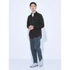 [United Arrows green label Relaxing] WEB limited JUST fit mercerization cut long sleeve shirt -antibacterial- 32116993122 0970 BLACK(09) L