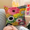 Yayoi Kusama Art Exhibition Pumpkin Flower Pillow Cushion Cover Pillowcase Living Room Sofa Home Decor