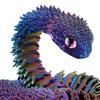 Змея с подвижными суставами, 3D-печатная фигурка, шарнирная игрушка, гибкая статуэтка с шарнирами, реаличная игрушка-антистресс для украшения стола