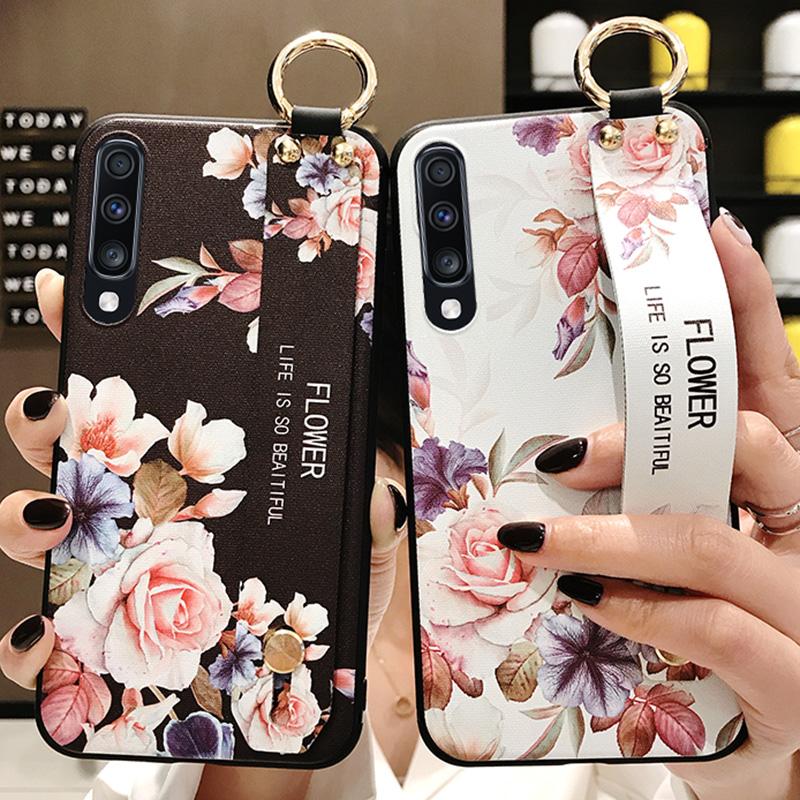 Чехол-держатель для ремешка на запястье для Samsung Galaxy A50, чехол-держатель для Samsung A51 71 A32 A31 Note 10 Lite A10 A70 40 A52 A72 A12, чехлы с тиснением