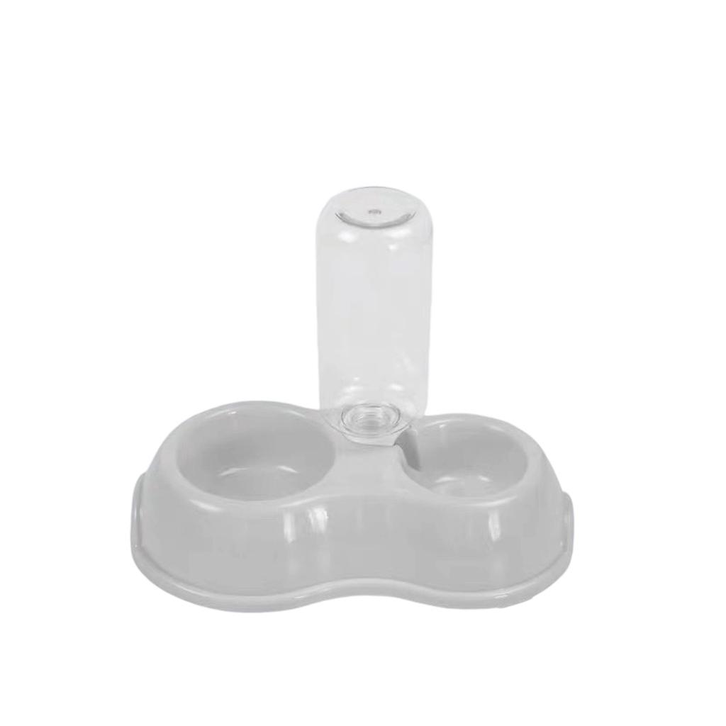 MILIFUN Двойные миски для собак, Набор мисок для воды и еды, Набор мисок для воды и еды с наклоном 15°, с бутылкой-автопоилкой для маленьких