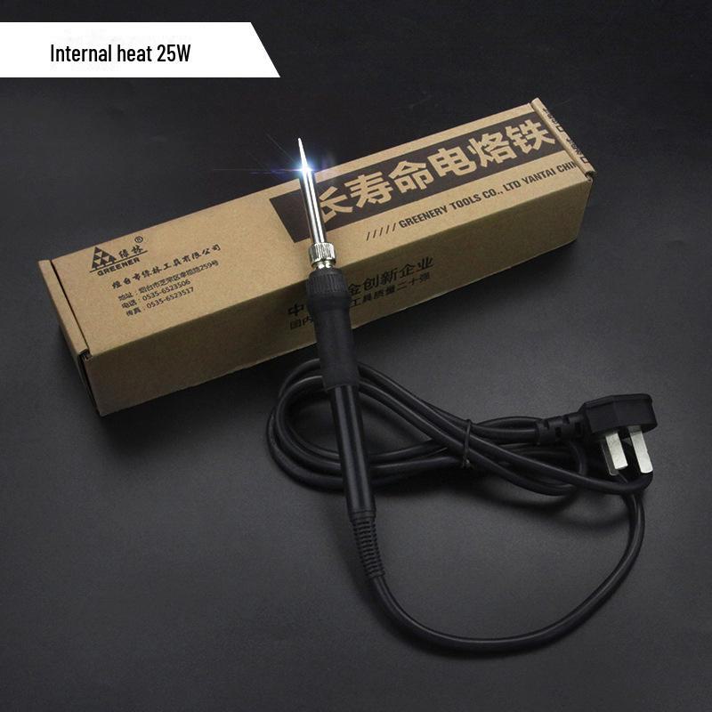 Электрический паяльник Green Forest с регулируемой температурой — высокая мощность, внутренний нагрев, постоянная температура, для домашнего и студенческого использования.