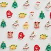 30 шт./компл. мультяшные 3D рождественские украшения для ногтей Санта-Клаус, снежинка, лось, милый снеговик, нейл-арт, шарм для самостоятельного изготовления аксессуаров