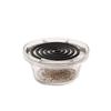 Transparent Glass Incense Burner with Filter Screen Mosquito Coils Tray  Tea Ceremony