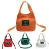 Outdoor Solid Color Casual Women Canvas Tote Crossbody Shoulder Bag