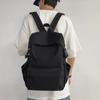 Однотонный школьный рюкзак в студенческом стиле для мужчин, легкий водонепроницаемый рюкзак для женщин, школьный рюкзак для поездок на работу