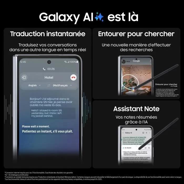 Samsung Samsung Galaxy Z Fold5 5G Двухсимочный Складной Android-смартфон 12 ГБ + 256 ГБ Абсолютно новый, запечатанный