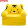 Plush Foldable Kids Sofa Cover  2 In 1 Foldable Children Sofa Cute Cartoon Lazy Sofa  Pillowcase Without Liner Filler