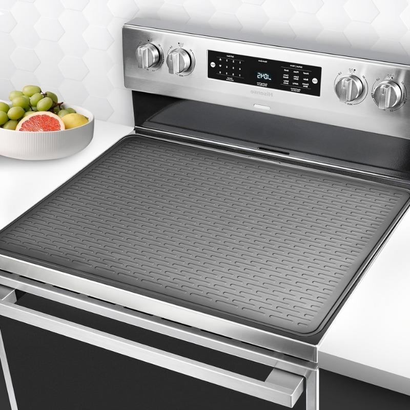 1 шт. Силиконовый коврик для плиты, термостойкий, нескользящий, защита столешницы для индукционной варочной панели, универсальная сушильная подкладка для кухонной раковины