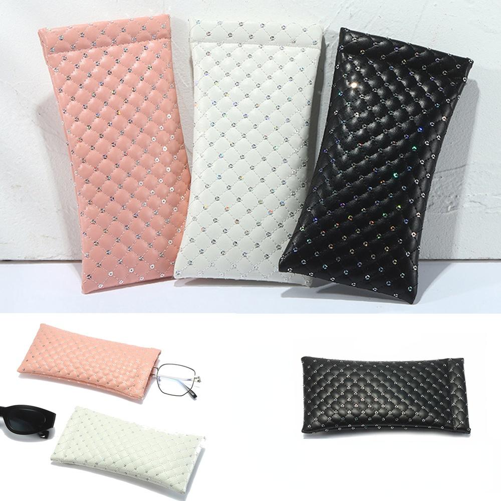 1 шт. портативный чехол для хранения очков, модная сумка для солнцезащитных очков, чехол для очков из искусственной кожи, кошелек для мобильного телефона, чехол для хранения