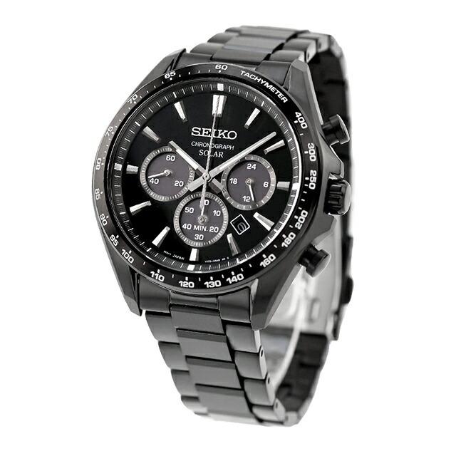 Seiko Selection S Series Solar SEIKO SELECTION Все часы, Мужской хронограф, SBPY187, Аналоговые, Черные.