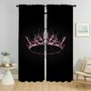 Kpop-Blackpinkes Window Curtain for Room 2 Panel Partition Modern Living Room Curtains Shades Tulle for Bedroom Kitchen Blackout
