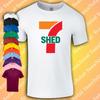 Футболка Shed Seven Eleven, инди-музыка 1990-х, бритпоп, Oasis, инди, Рик Уиттер