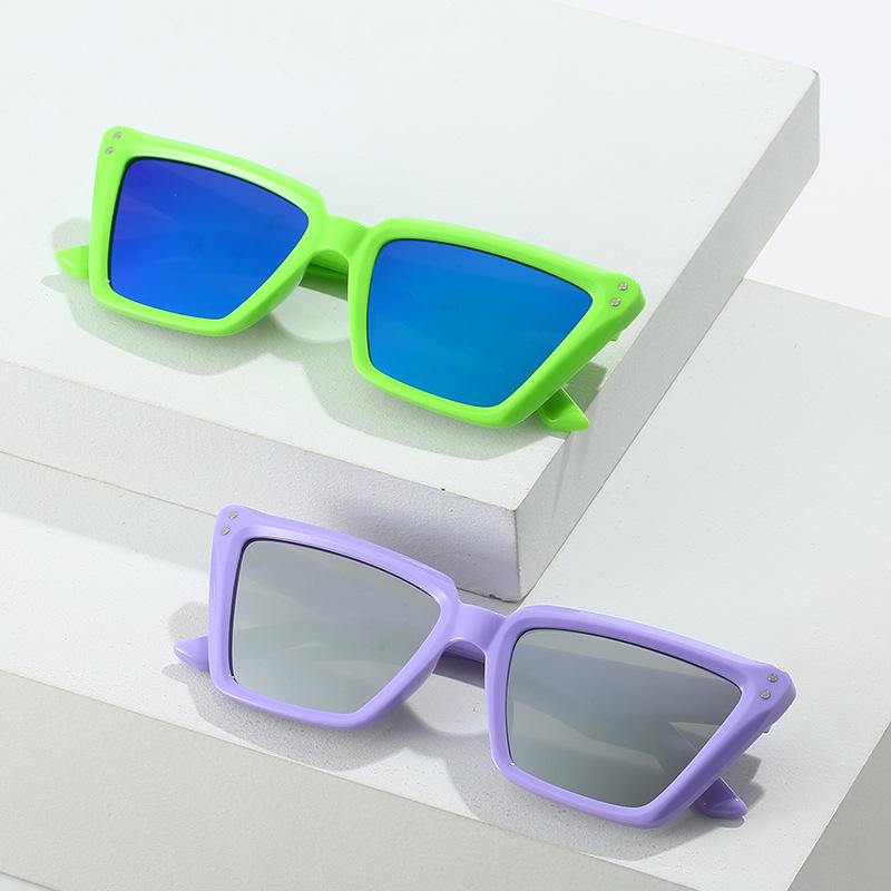 Солнцезащитные очки «кошачий глаз» с отражающими линзами 2023: Трендовый европейский и американский уличный стиль