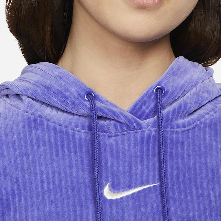 Nike Однотонная толстовка с принтом логотипа для женщин, фиолетовая DQ5928-430