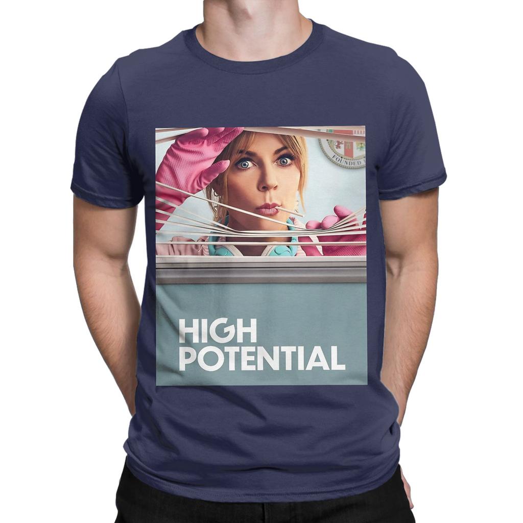 high potential original High Potential Graphic Funny 100 Cotton TShirt High Potential Tees Tops For Unisex