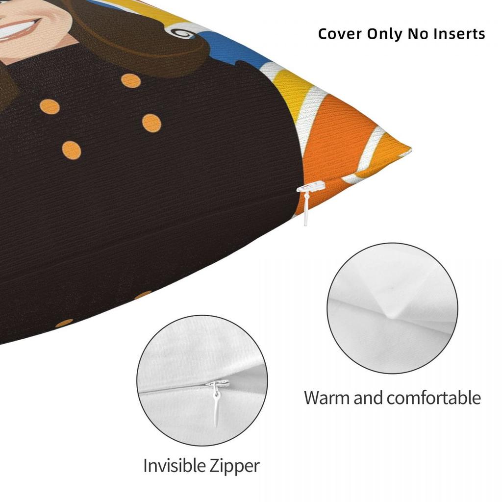 Mary Tyler Moore Square Pillowcase Polyester Linen Velvet Printed Zip Decor Pillow Case Car Cushion Cover