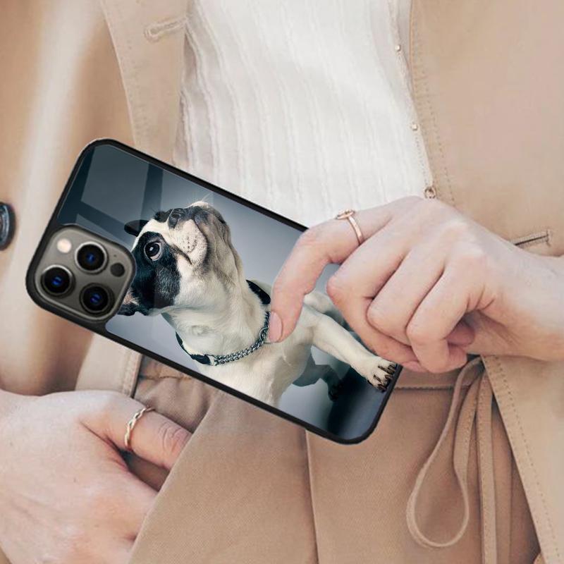 Чехол для телефона с магнитом, собака французский бульдог, для APPLE iPhone 17 Air 16 14 13 12 Pro Max 15 Plus, беспроводная зарядка, с крышкой MagSafe