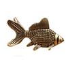 Sky Fish Brass Goldfish Figurines Retro Lucky Animal Statue Miniatures Ornament Home Decor Desk Decoration Tea Pet Cute Gifts