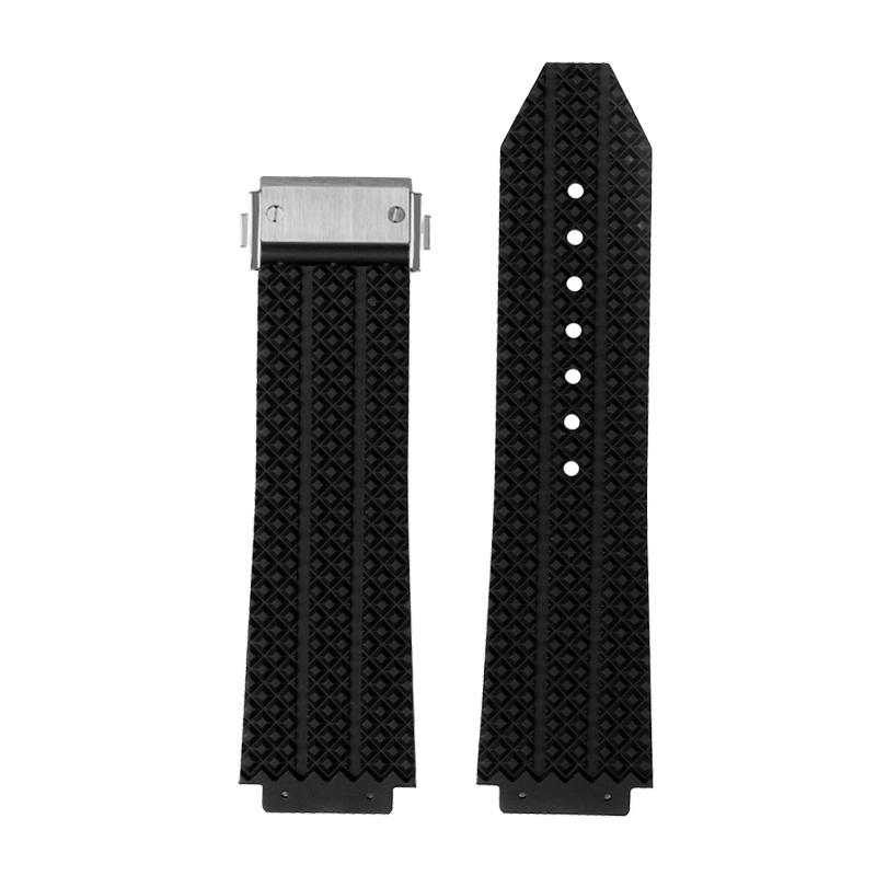 Классический ремешок из натуральной кожи для HUBLOT BIG BANG 26 мм*19 мм силиконовый водонепроницаемый мужской ремешок для часов резиновый браслет на запястье + инструмент