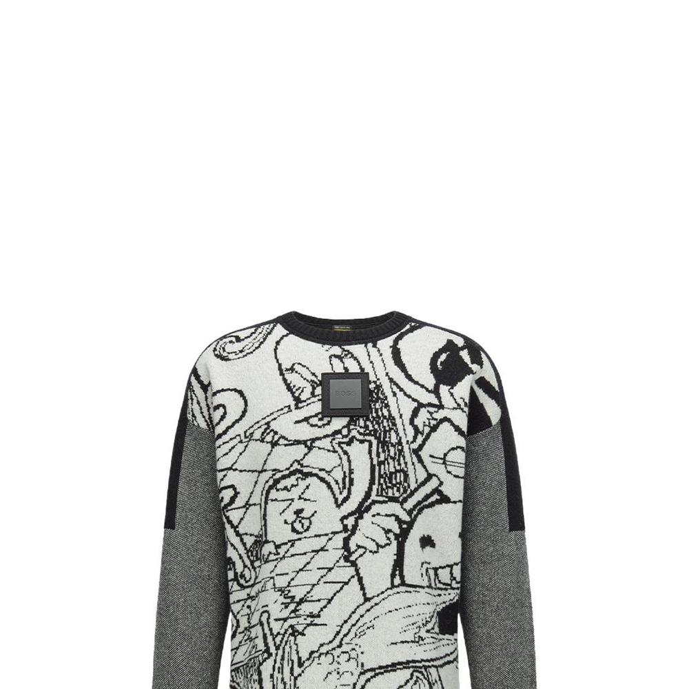 HUGO BOSS FW22 Sweater Men's Gray 50462428-100