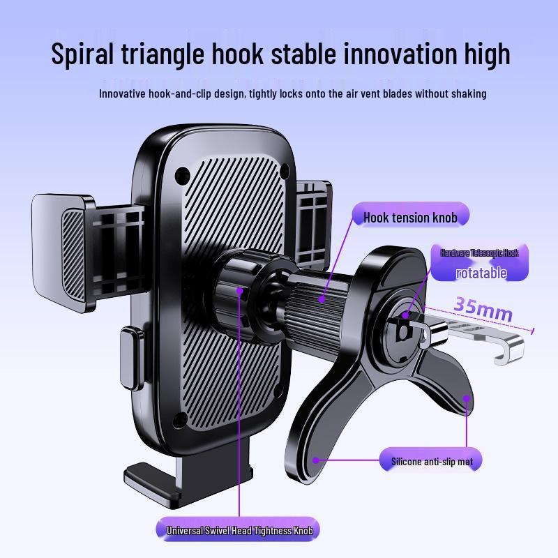 2025 Многофункциональный автомобильный держатель для телефона с креплением на воздуховод с логотипом на заказ