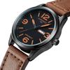 CHRONOS Лучший бренд Роскошные часы Мужские часы Date Week Кожаные мужские часы
