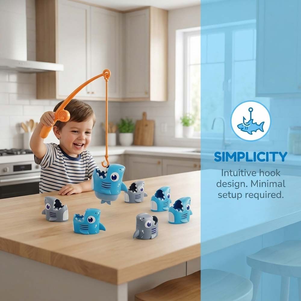 Fishing Rod Electric Fishing Toy Set Fishing Dish Fishing Game Toys  Halloween Birthday Gift