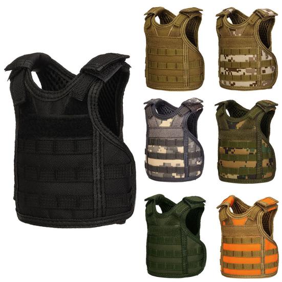 Outdoor Camo Tactical Military Mini Vest Beer Beverage Water Bottle Cup Holder