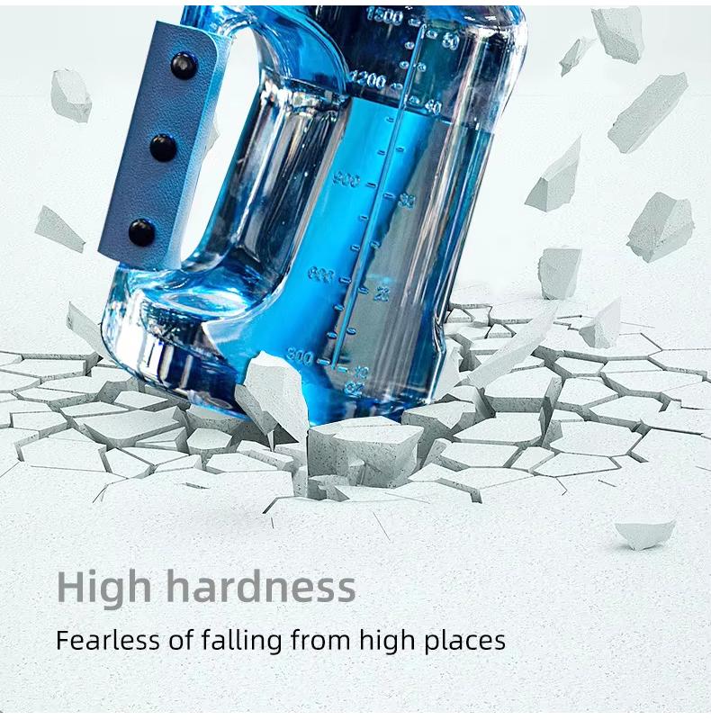 Генератор водородной воды 1500 мл, щелочная энергетическая стеклянная бутылка, ионизатор анионовой воды, анти-USB, H2, здоровая умная чашка