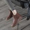 Сапоги женские новые ретро мягкие подошвы коровьей кожи женские сапоги большие размеры короткие сапоги женская обувь ботильоны для женщин женская обувь