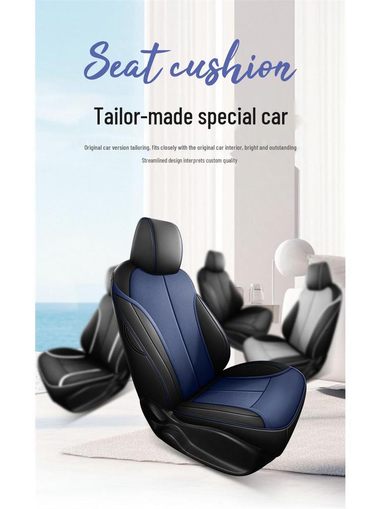 Weilan 6 Perforated Leather Car Seat Cushion - Universal Fit, New Model, Four Seasons Use