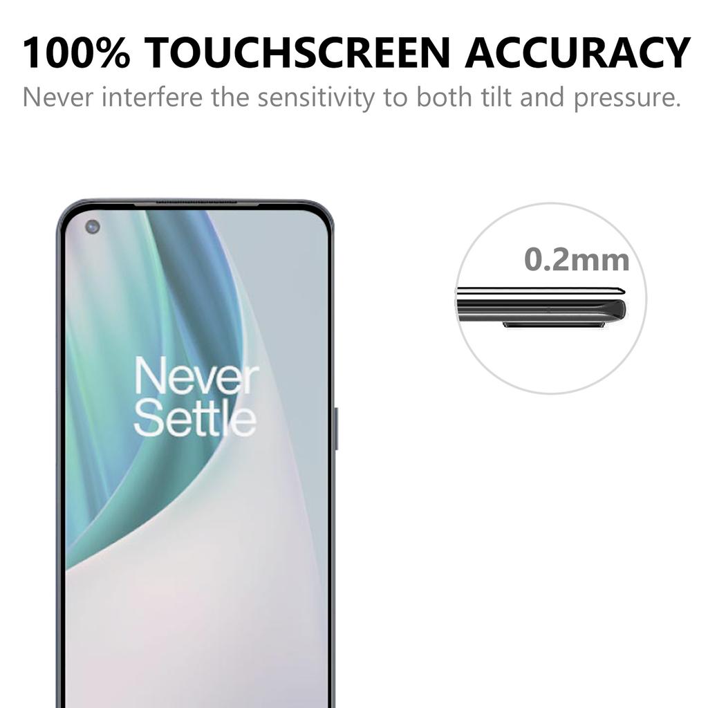 Tempered Glass Screen Protector for OnePlus Nord N10 5G,Black Edge To Edge Full Coverage Ultra HD Clear Full Glue Film