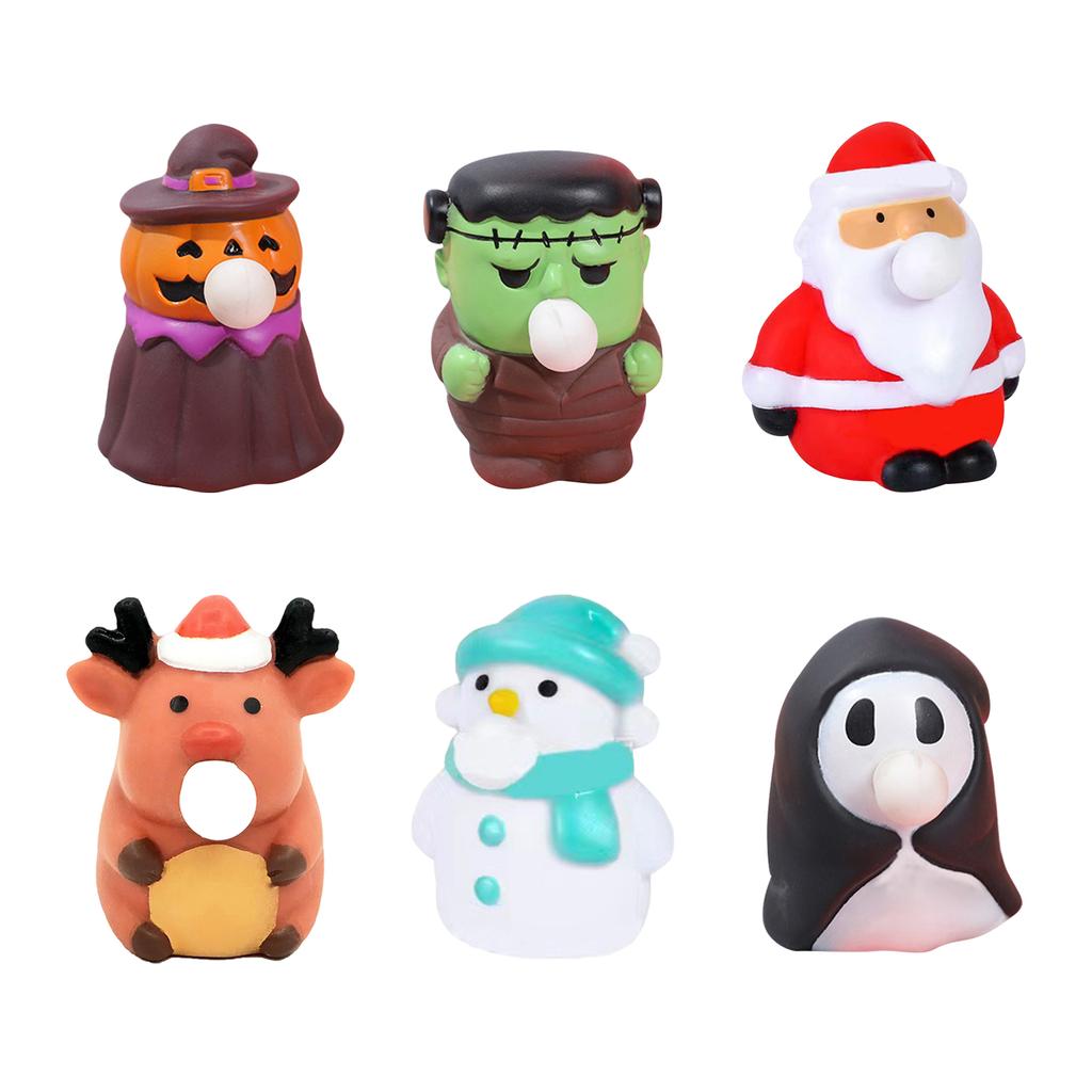 Holiday Decompression And Pinch Music, And Blow Bubble Toys, Suitable For Gifts, Suitable For Boys And Girls Holiday Gifts
