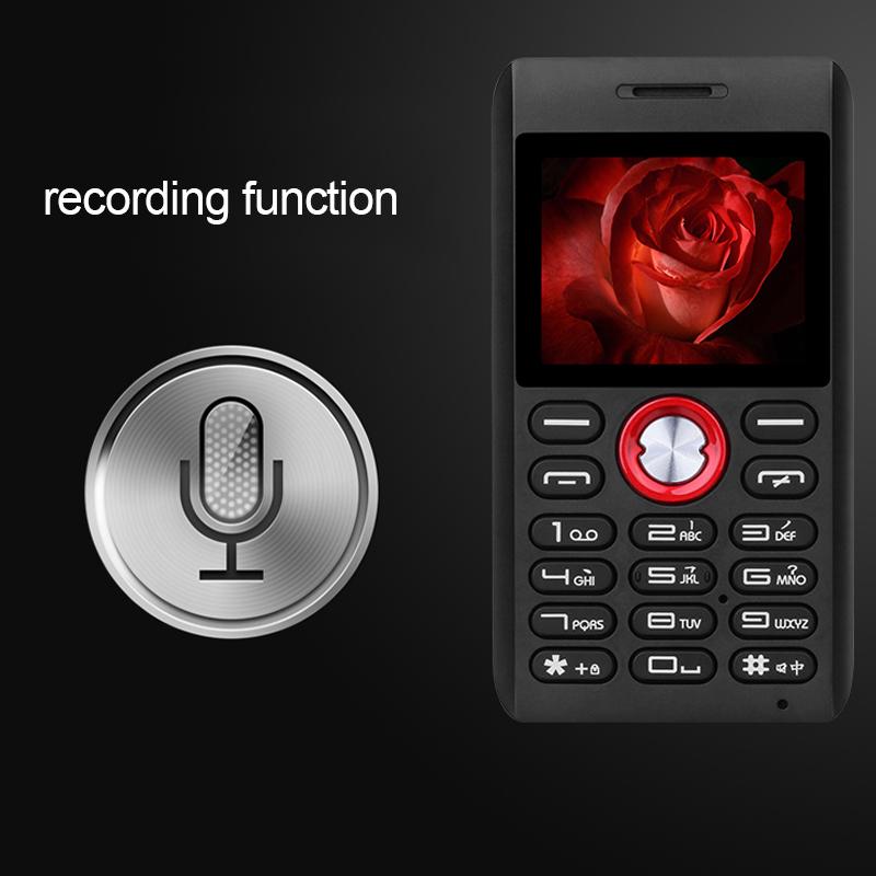 Мини-мобильный телефон Ультратонкая 5-миллиметровая противоударная Bluetooth-пылезащитная камера