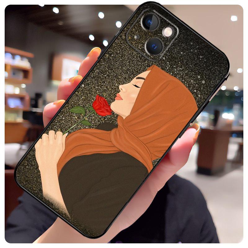 Мусульманский Исламский Арабский Хиджаб Девушка Чехол Для iPhone 17 Pro Max 15 14 13 11 12 16 Pro Max mini 15 16 Plus 16e 17 Air Чехол для Телефона