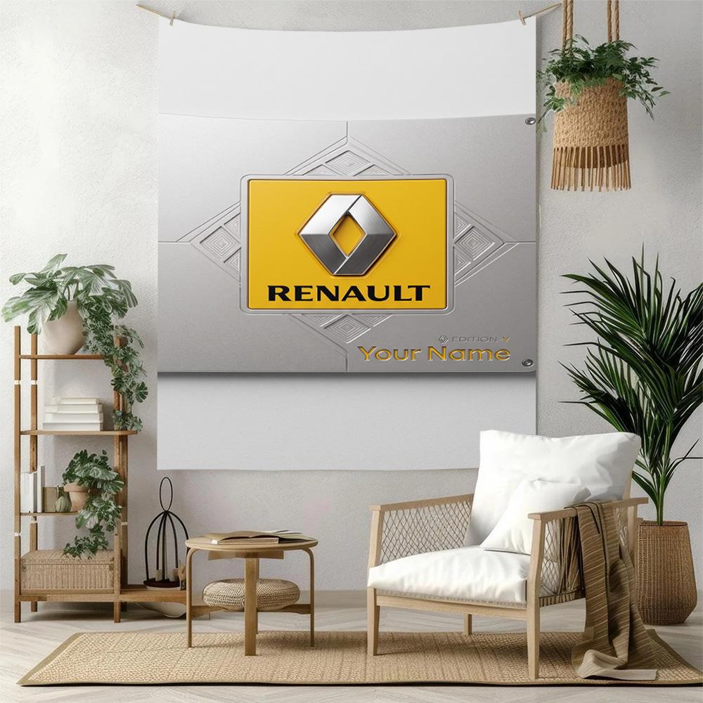 Renault Custom Your Name Wall Decor Tapestry Art For Pet Memorial Birthdaywedding Party Backdrop Family Gift