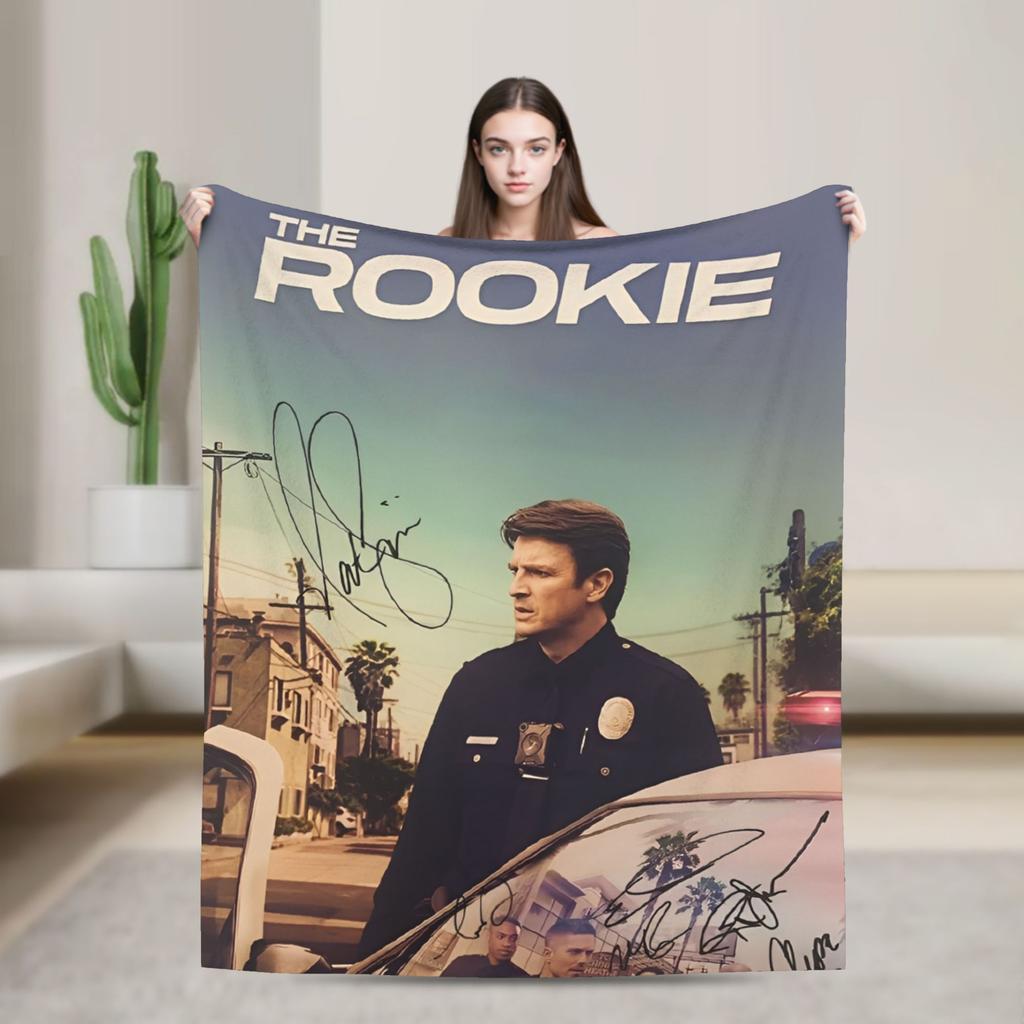 The Rookie TV Show Flannel Blankets Soft Throw Blanket for Living Room Picnic Graphic Bedspread Sofa Bed Cover