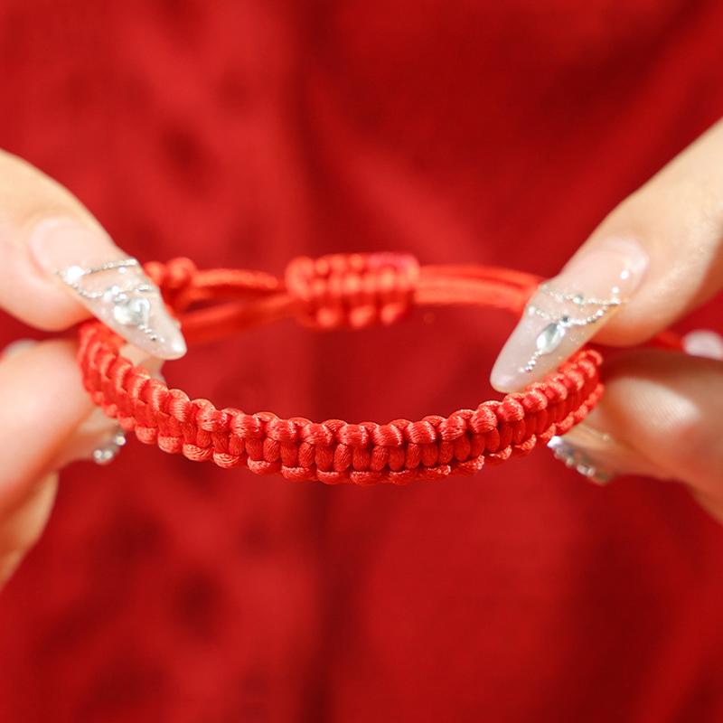 1 шт. Простой плетеный браслет из красной нити, счастливые браслеты Каббалы для защиты, удачи для успеха, амулет, ювелирные украшения, декор
