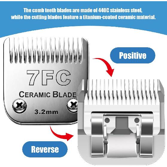 Сменные лезвия для стрижки собак, совместимые с машинкой для стрижки собак Andis, лезвия для стрижки собак, совместимые с Oster A5, Wahl KM-10 Series, 7FC