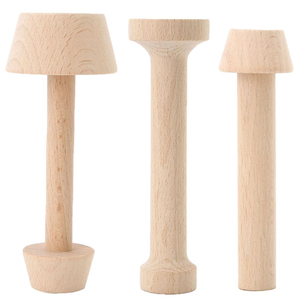 Cake Portable Double Sided Wooden Egg Tart Pusher Tart Tamper Eggtart Mold Pastry Tools Dough Press