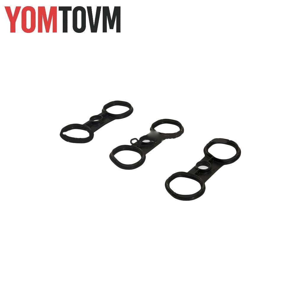 Rubber Valve Cover Gasket Set 11127552280, 11127559699 For BMW 128i 323i 328i/328xi xDrive 528i 528xi/528i xDrive X3 X5 Z4 3.0L