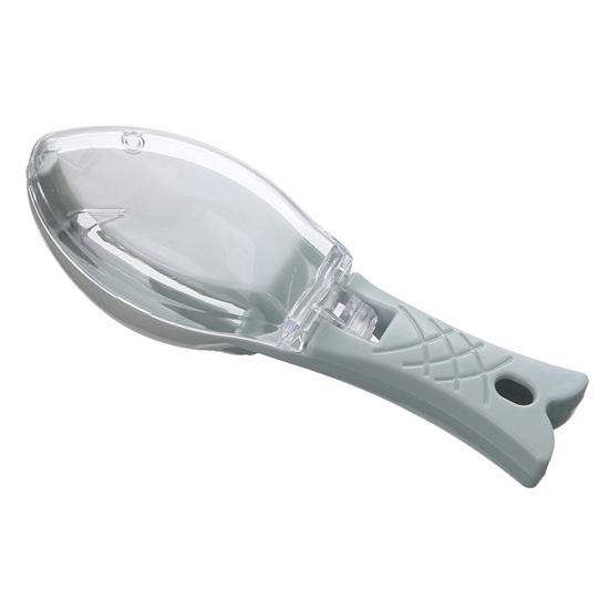 Удобный очиститель для удаления рыбной чешуи, очиститель для рыбной чешуи, скребок в форме рыбы с контейнером для хранения для домашней кухни