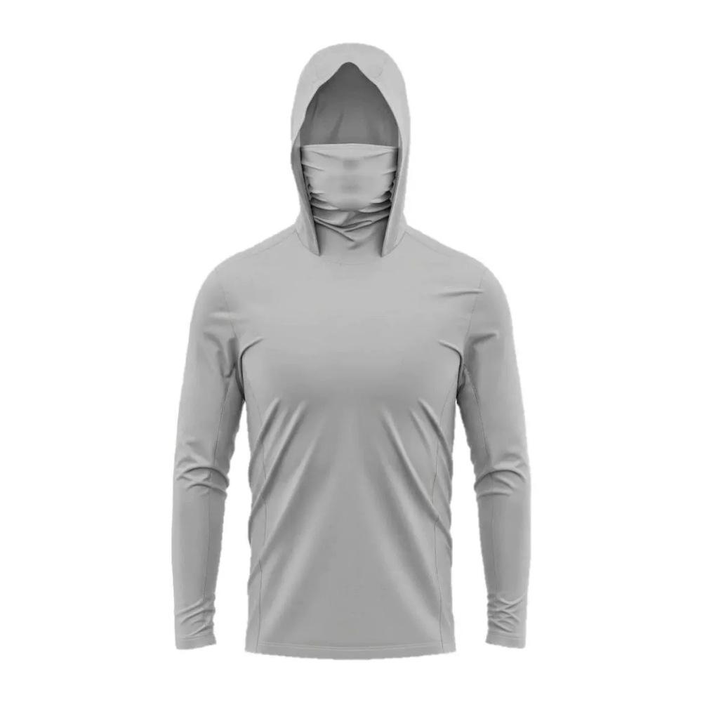 Luya Sunscreen Men's Mask Hooded Fishing Suit Long Sleeve Fishing Suit Quick Drying Breathable