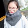 Однотонный шарф крупной вязки для женщин Осень Зима Корейский стиль Теплый шейный платок шарф