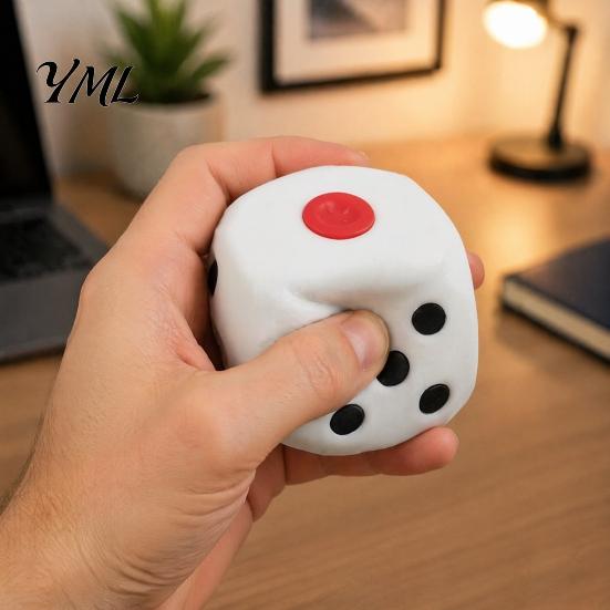 Мягкие игрушки-пищалки 1/2 шт. Гигантские кубики Игрушка для снятия стресса, Игрушка для улучшения концентрации и снижения тревожности, Кубик для релаксации Сенсорные портативные игрушки