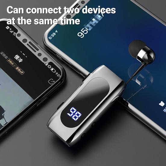 K55 Bluetooth-совместимые наушники-ошейник с вибрацией и напоминанием о звонке, телескопический кабель, мини-вкладыши, спортивные беспроводные наушники для вождения