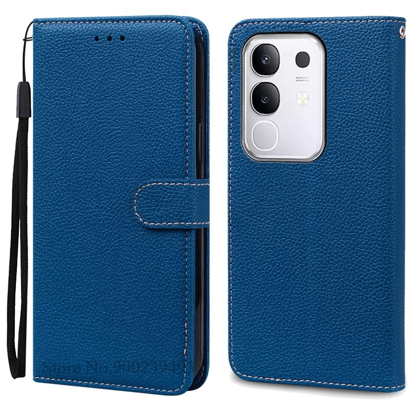 Для чехла Vivo Y29 Кошелек Кожаный чехол-книжка Для чехла Vivo Y29 Мягкий силиконовый чехол-книжка из ТПУ Чехол для телефона Fundas Coque Etui