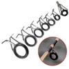 Hot New Line Fish Pole Eyes Fish Outdoor Fishing Rod Tip Guides Repair Kits