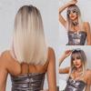 Парик Qi Bangs в стиле панк, бежевый длинный парик с полной головой, женский, натуральные, бесшовные, прямые волосы